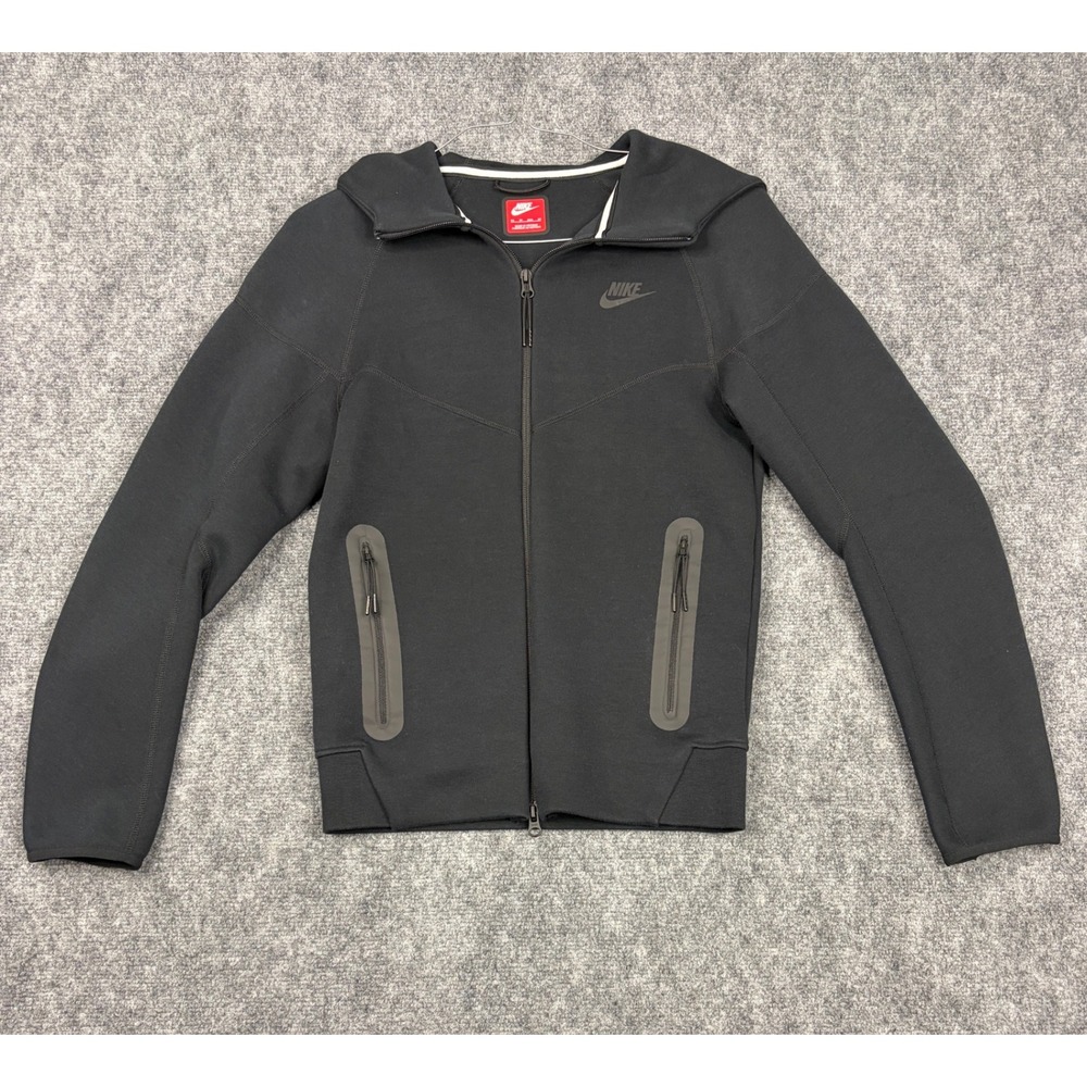 Nike Tech Fleece Full Zip Hoodie Black Mens XS Sweatshirt Jacket 545277-011